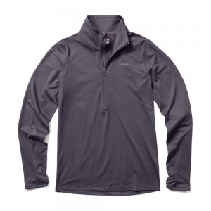 Merrell BetaTherm 1/4 Zip Kapucnis Pulóver Női Szürke | ME0584-HU