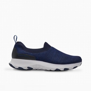 Merrell Cloud Moc Knit Cipő Férfi Kék | ME0187-HU