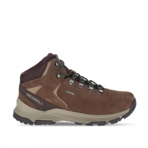 Merrell Erie Mid Wide Width Waterproof Vízálló Bakancs Férfi Barna | ME0468-HU