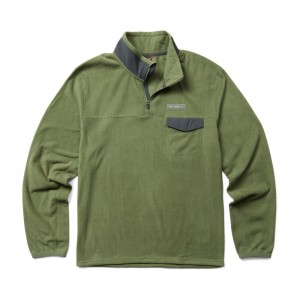 Merrell Flux Lightweight 1/4 Zip Kapucnis Pulóver Férfi Olivazöld | ME0010-HU