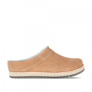 Merrell Juno Clog Suede Slip On Női Barna | ME0994-HU