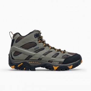 Merrell Moab 2 Mid GORE -TEX® Wide Width Csizma Férfi Olivazöld | ME0138-HU