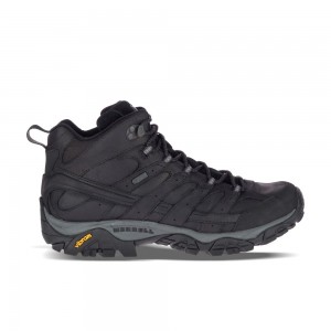 Merrell Moab 2 Prime Mid Waterproof Vízálló Bakancs Férfi Fekete | ME0486-HU