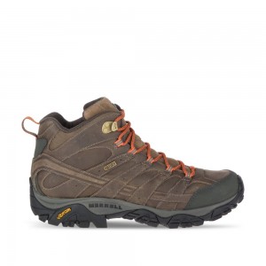 Merrell Moab 2 Prime Mid Wide Width Waterproof Vízálló Bakancs Férfi Kávé | ME0487-HU