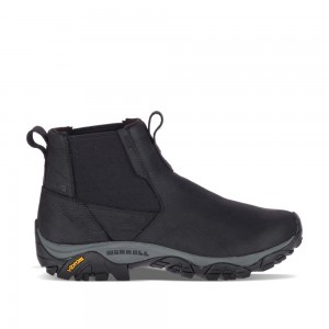 Merrell Moab Adventure Chelsea Wide Width Waterproof Vízálló Bakancs Férfi Fekete | ME0490-HU