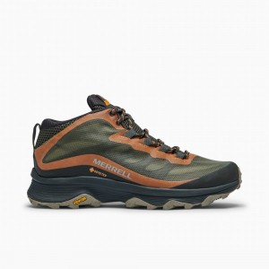 Merrell Moab Speed Mid GORE-TEX® Cipő Férfi Olivazöld | ME0289-HU