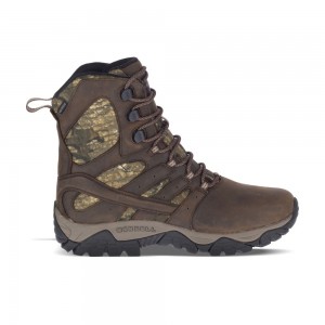 Merrell Moab Timber 8" Waterproof Vízálló Bakancs Férfi Kávé | ME0494-HU