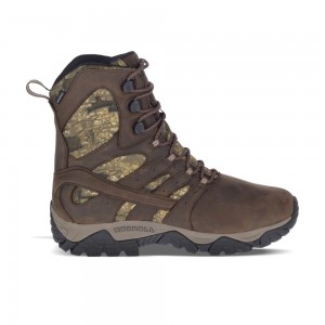 Merrell Moab Timber Thermo 8" Waterproof Vízálló Bakancs Férfi Kávé | ME0495-HU