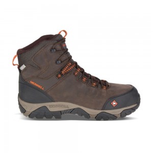 Merrell Phaserbound Mid Waterproof Vízálló Bakancs Férfi Kávé | ME0508-HU