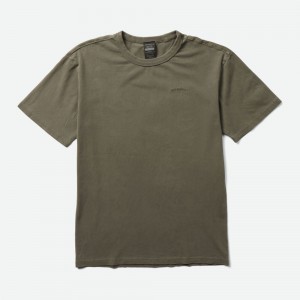 Merrell Sunbaked Arc T-Shirts Férfi Olivazöld | ME0099-HU