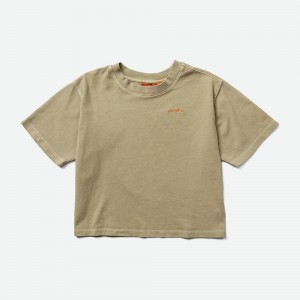 Merrell Sunbaked Arc T-Shirts Női Khaki | ME0684-HU