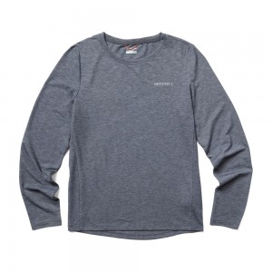 Merrell Tencel Long Sleeve T-Shirts Női Szürke | ME0688-HU