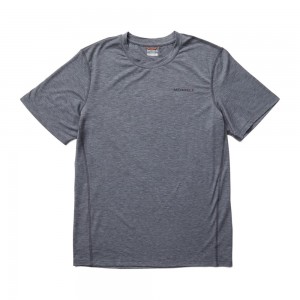 Merrell Tencel™ Short Sleeve T-Shirts Férfi Szürke | ME0105-HU