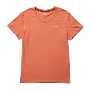 Merrell Tencel™ T-Shirts Női Narancssárga | ME0692-HU