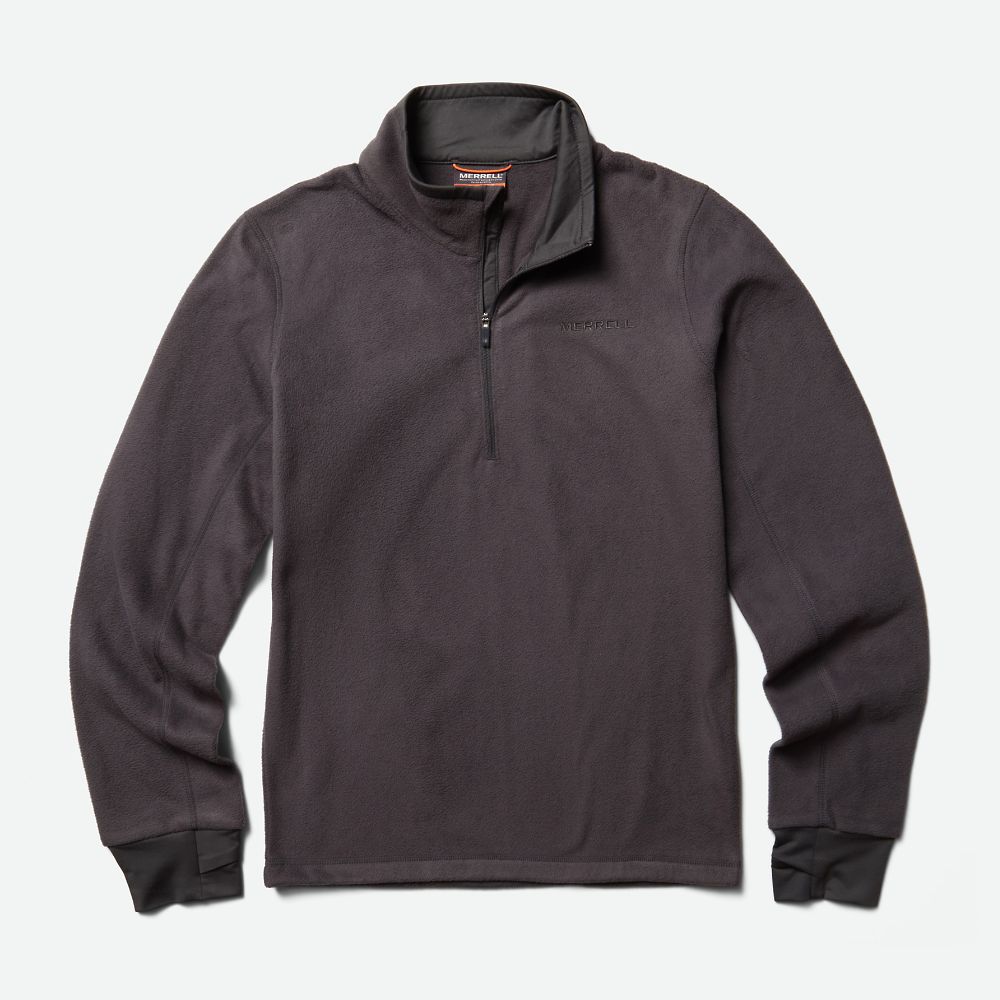 Merrell 1/4 Zip Fleece Kapucnis Pulóver Női Kávé | ME0581-HU