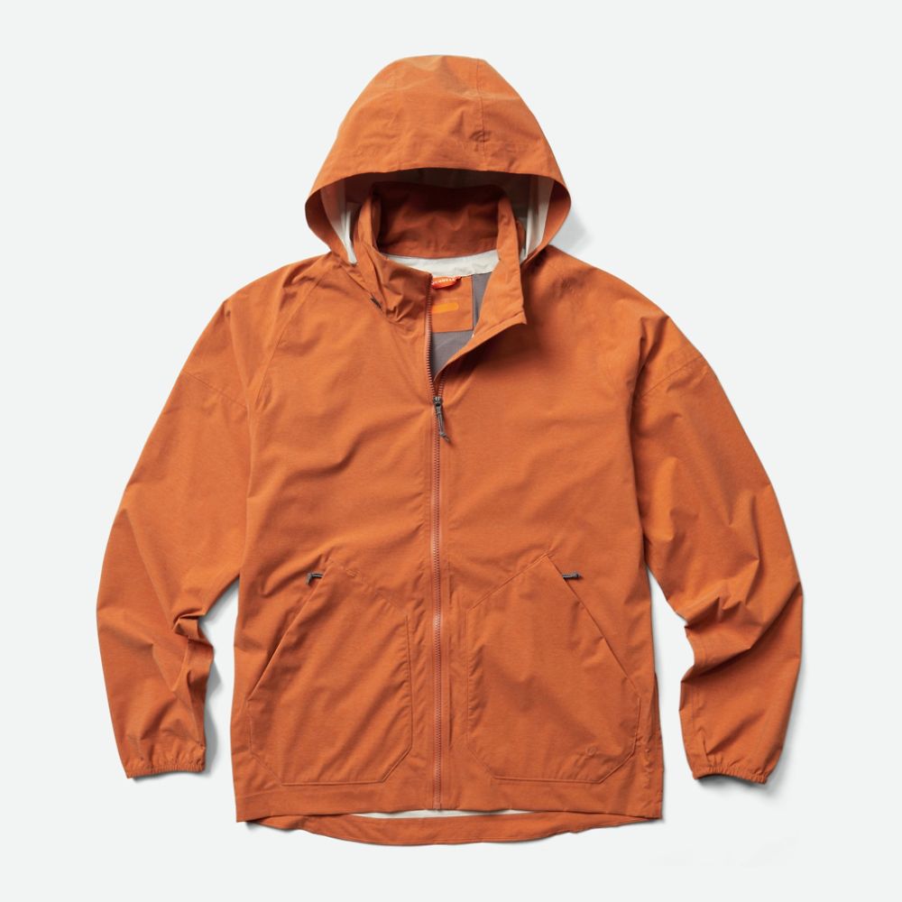 Merrell Alpine Rain Shell Kabát Férfi Olivazöld | ME0044-HU