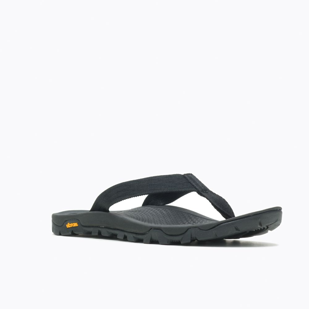 Merrell Breakwater Flip Szandál Férfi Fekete | ME0159-HU