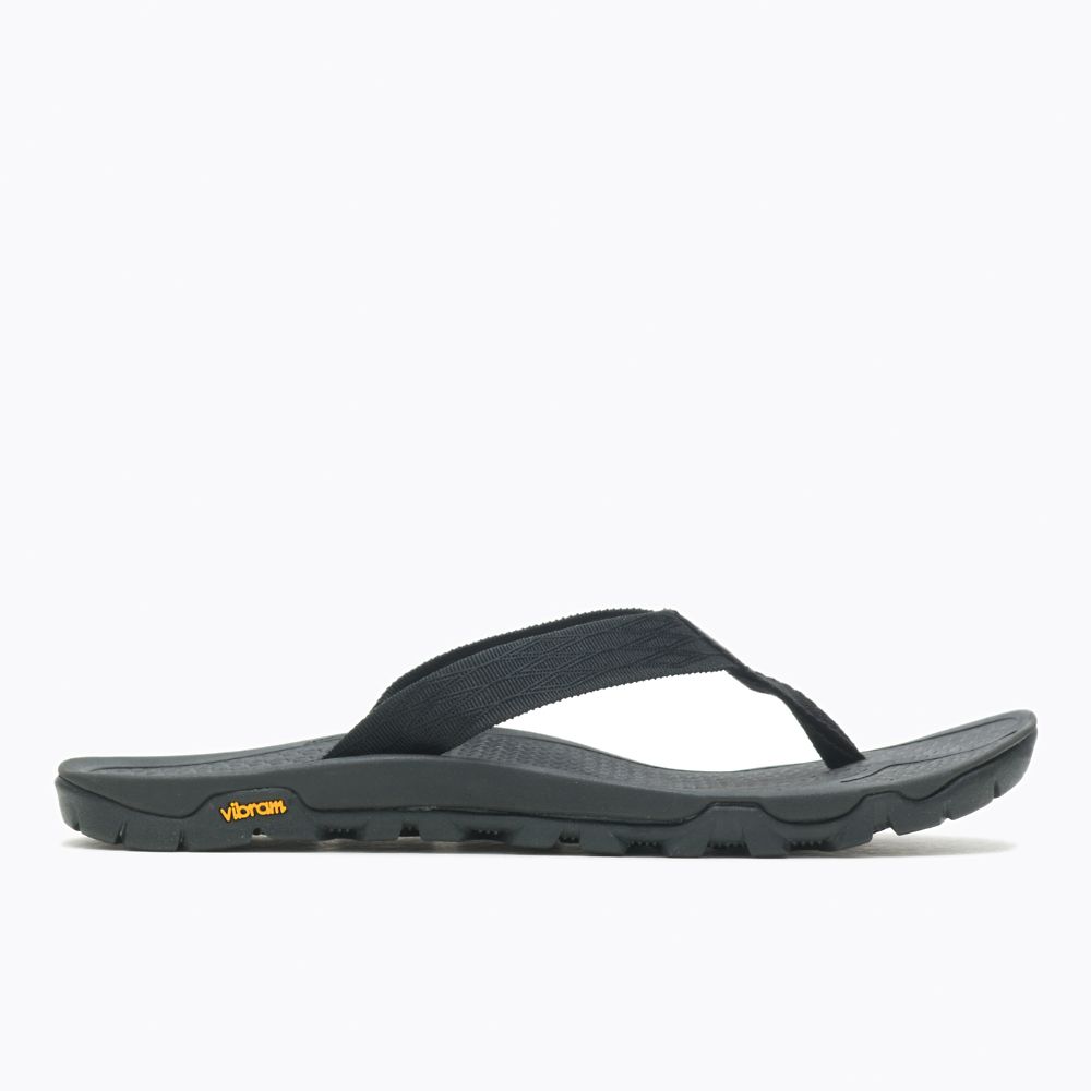 Merrell Breakwater Flip Szandál Férfi Fekete | ME0159-HU