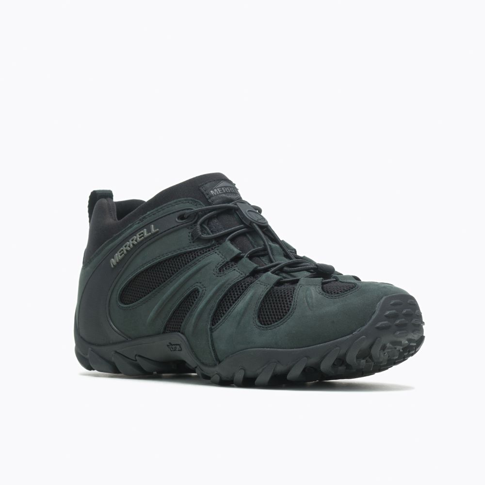 Merrell Cham 8 Stretch Tactical Cipő Férfi Fekete | ME0178-HU