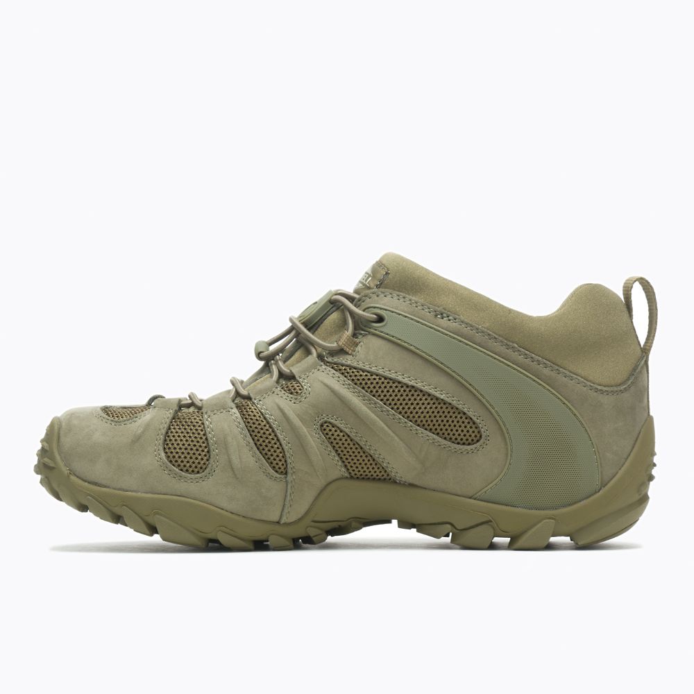 Merrell Cham 8 Stretch Tactical Cipő Férfi Olivazöld | ME0179-HU