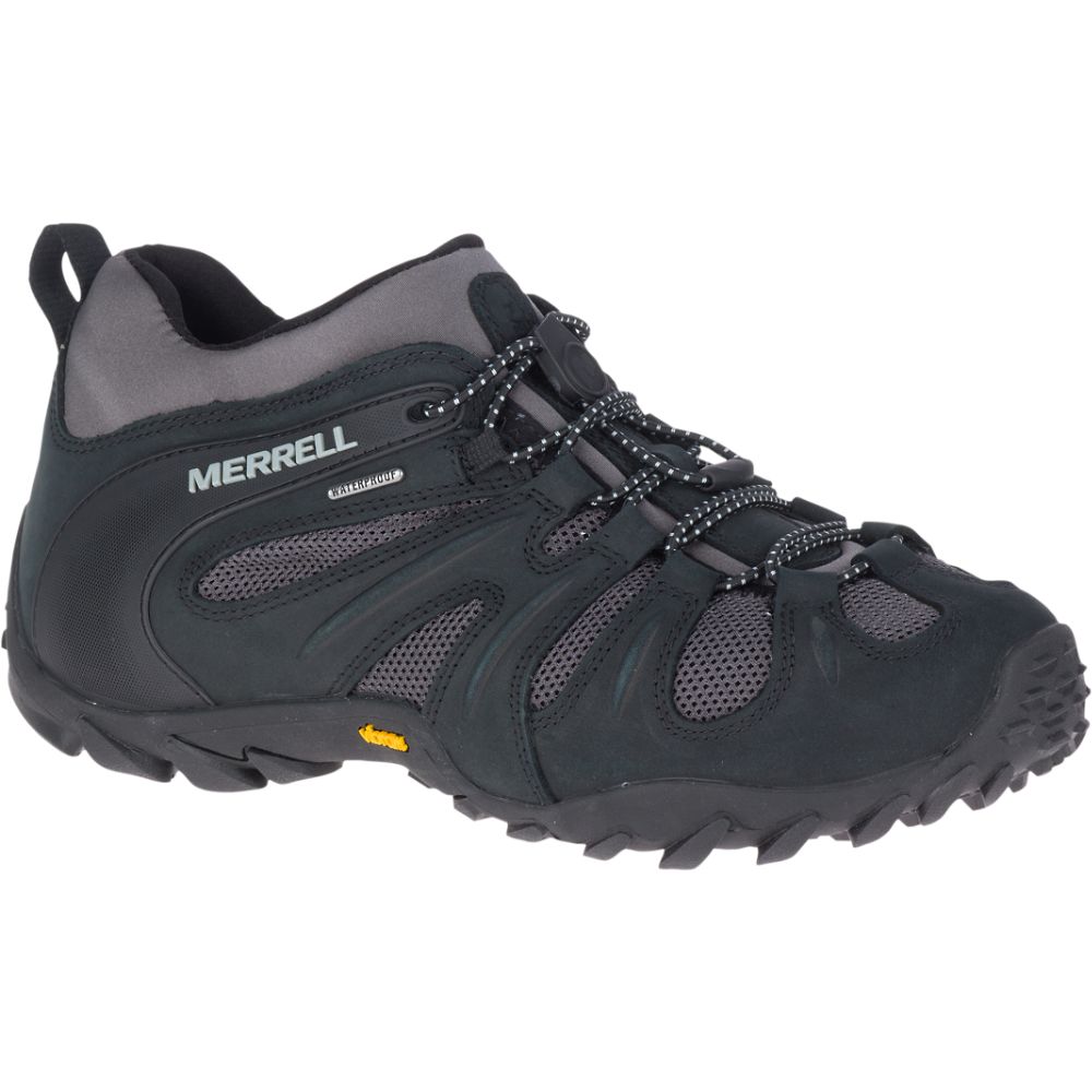 Merrell Chameleon 8 Stretch Waterproof Vízálló Cipő Férfi Fekete | ME0540-HU