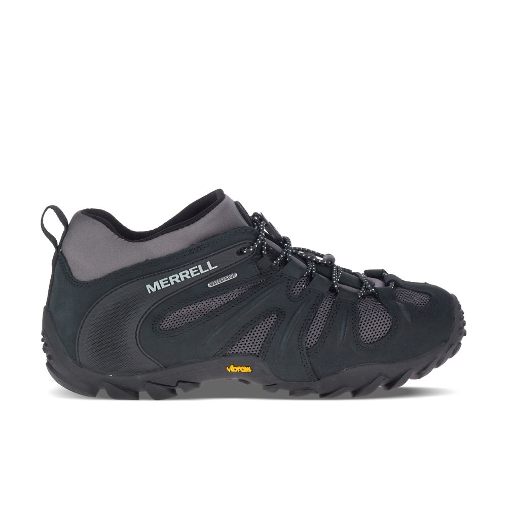 Merrell Chameleon 8 Stretch Waterproof Vízálló Cipő Férfi Fekete | ME0540-HU