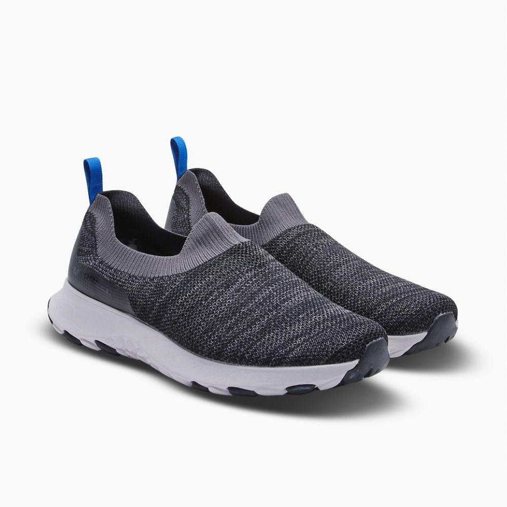 Merrell Cloud Moc Knit Cipő Férfi Fekete | ME0186-HU