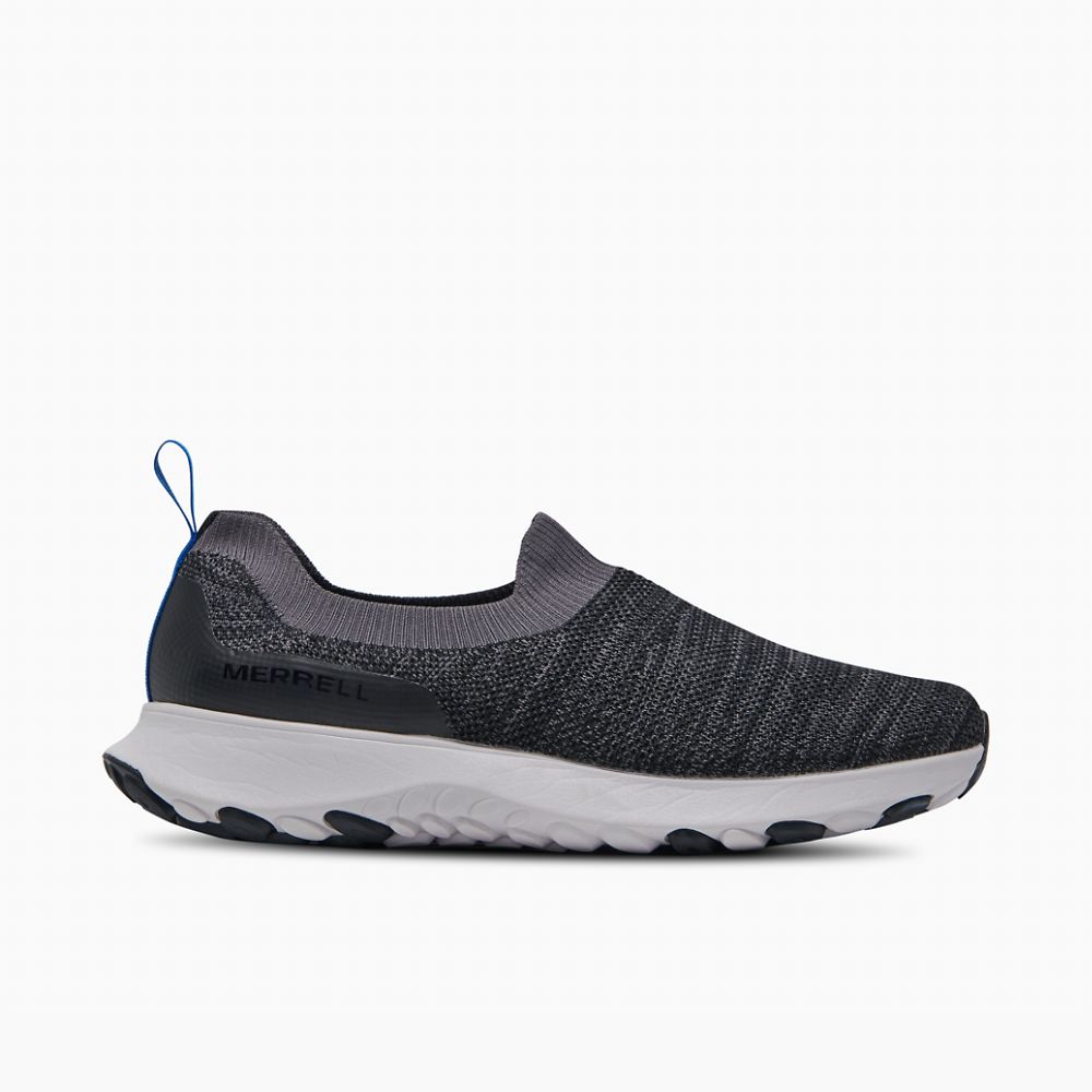 Merrell Cloud Moc Knit Cipő Férfi Fekete | ME0186-HU