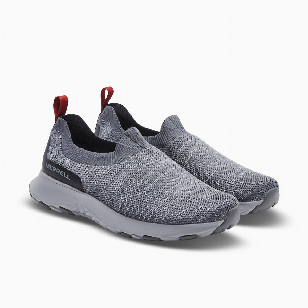 Merrell Cloud Moc Knit Cipő Férfi Szürke | ME0188-HU