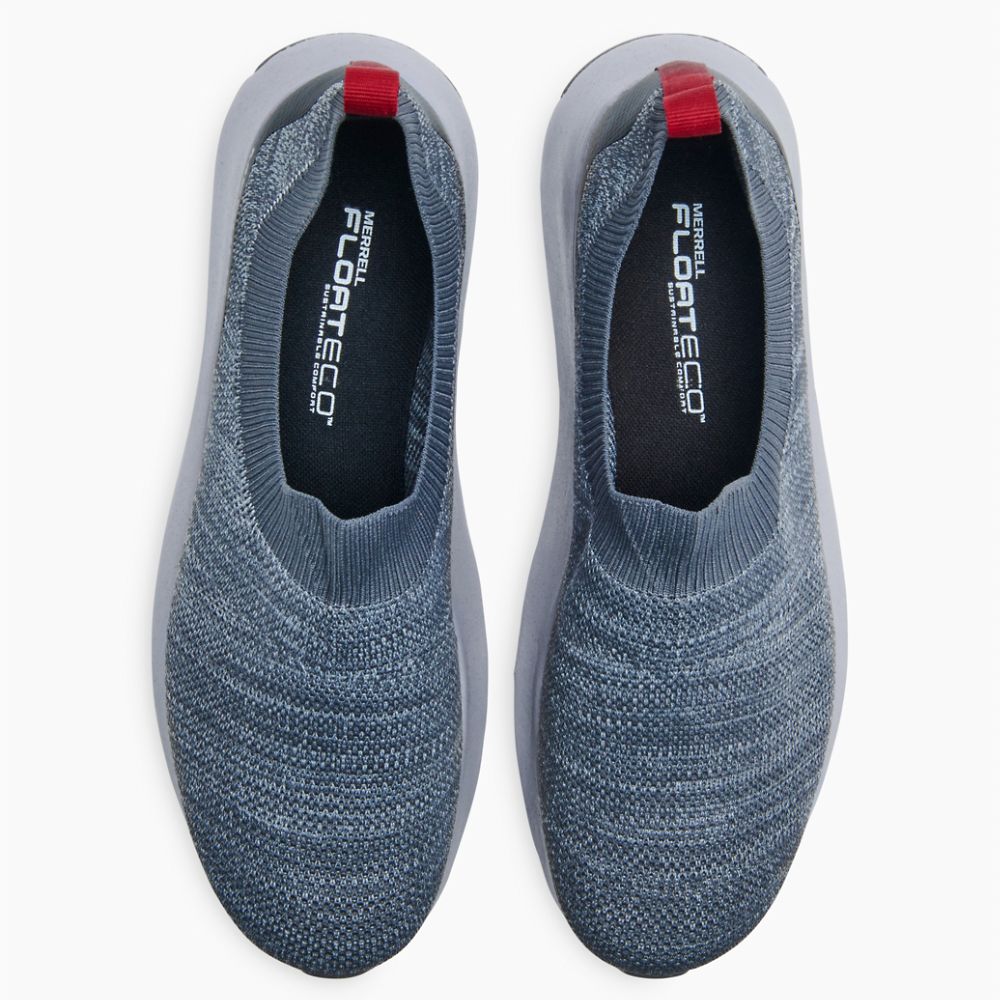 Merrell Cloud Moc Knit Cipő Férfi Szürke | ME0188-HU