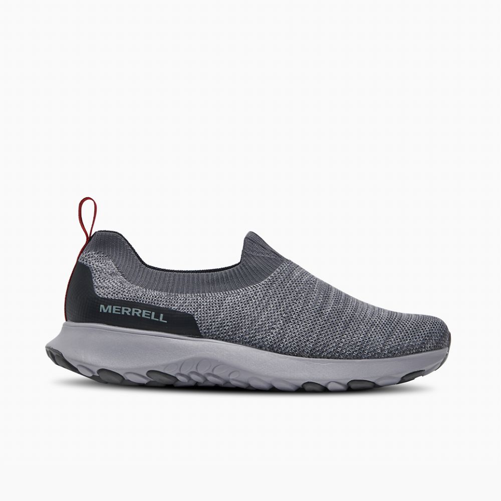 Merrell Cloud Moc Knit Cipő Férfi Szürke | ME0188-HU