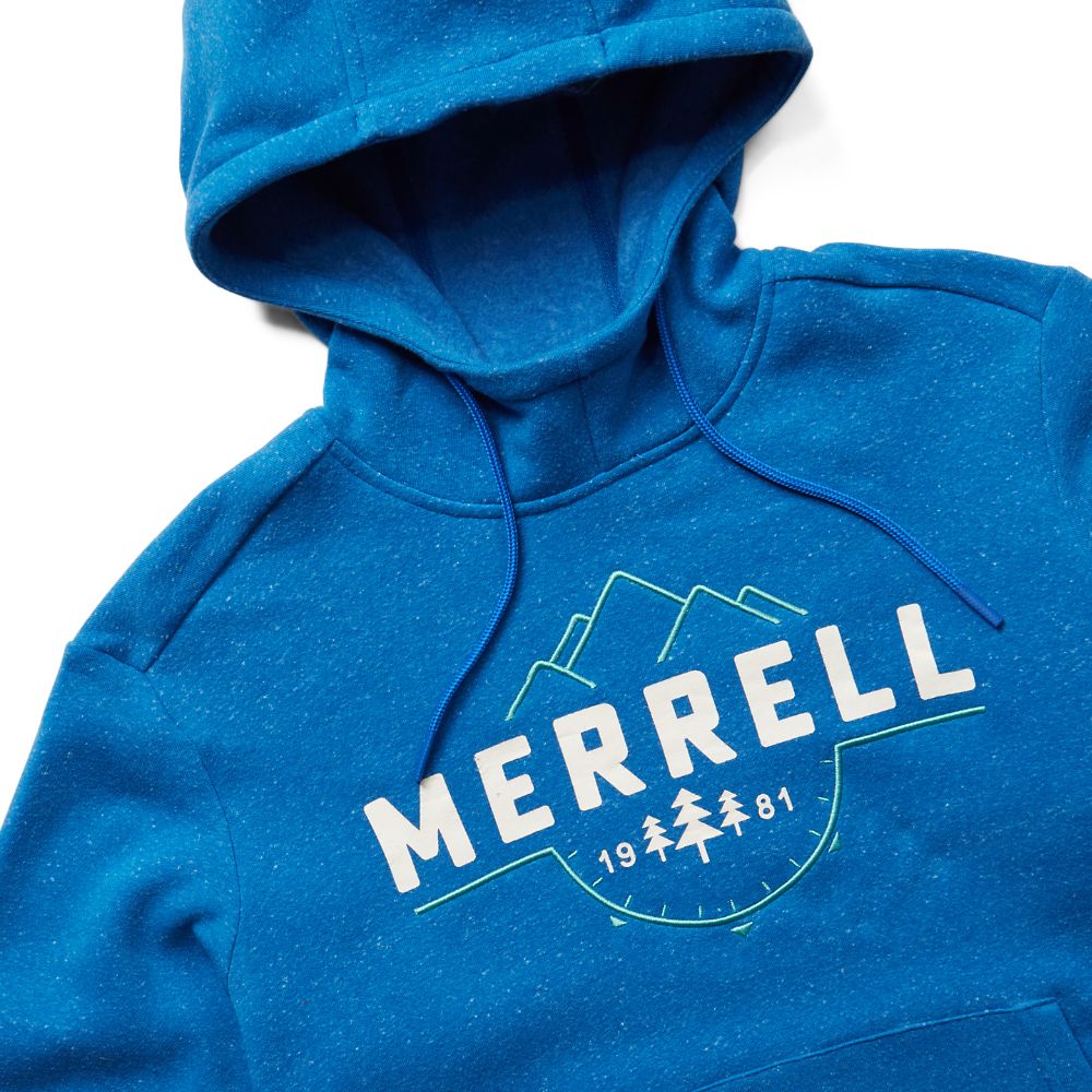 Merrell Compass Pullover Kapucnis Pulóver Férfi Kék | ME0005-HU