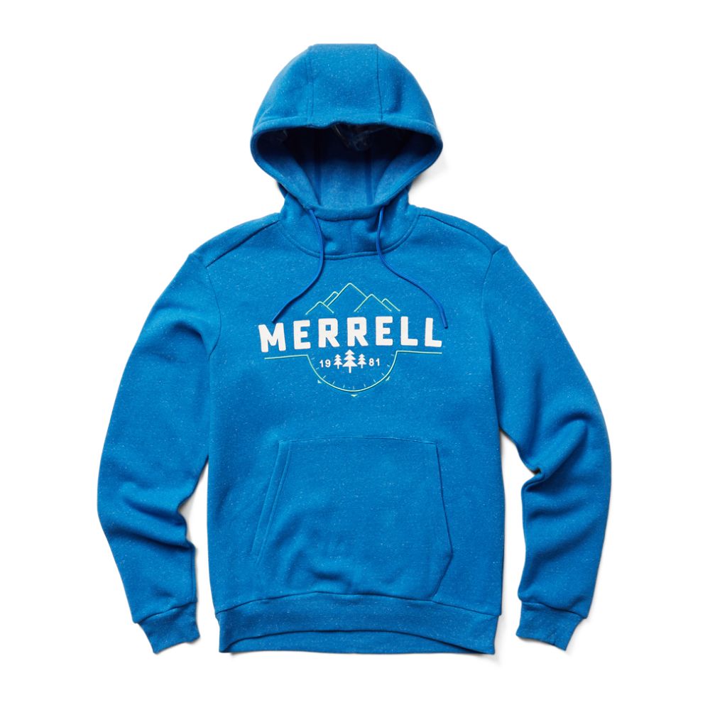 Merrell Compass Pullover Kapucnis Pulóver Férfi Kék | ME0005-HU