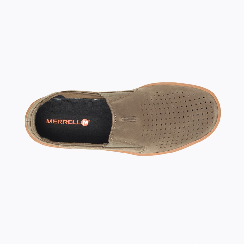 Merrell Downtown Moc Cipő Férfi Kávé | ME0195-HU