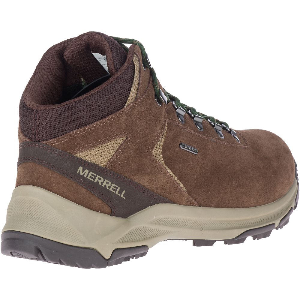 Merrell Erie Mid Wide Width Waterproof Vízálló Bakancs Férfi Barna | ME0468-HU