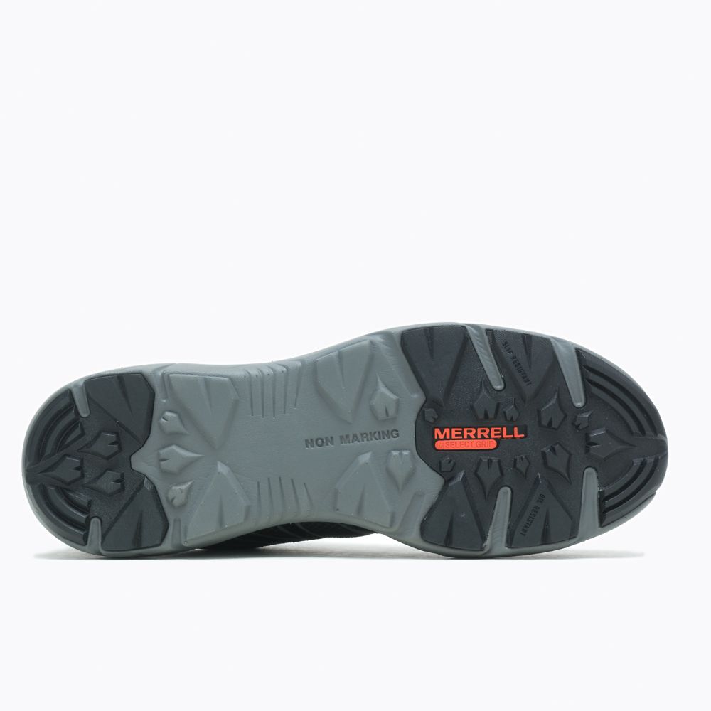 Merrell Fullbench 55 Alloy Toe Wide Width Munkacipő Férfi Fekete | ME0562-HU