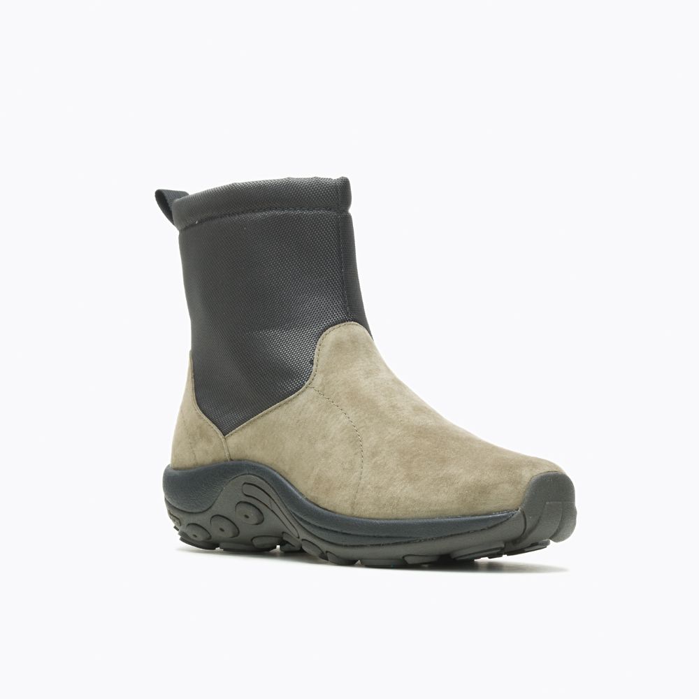 Merrell Jungle Mid Zip Polar Waterproof Vízálló Bakancs Férfi Olivazöld | ME0473-HU