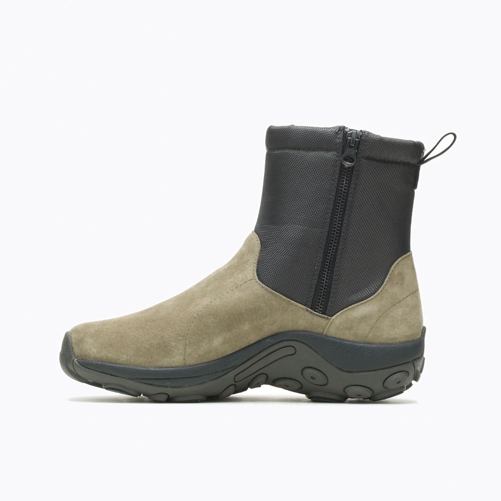 Merrell Jungle Mid Zip Polar Waterproof Vízálló Bakancs Férfi Olivazöld | ME0473-HU