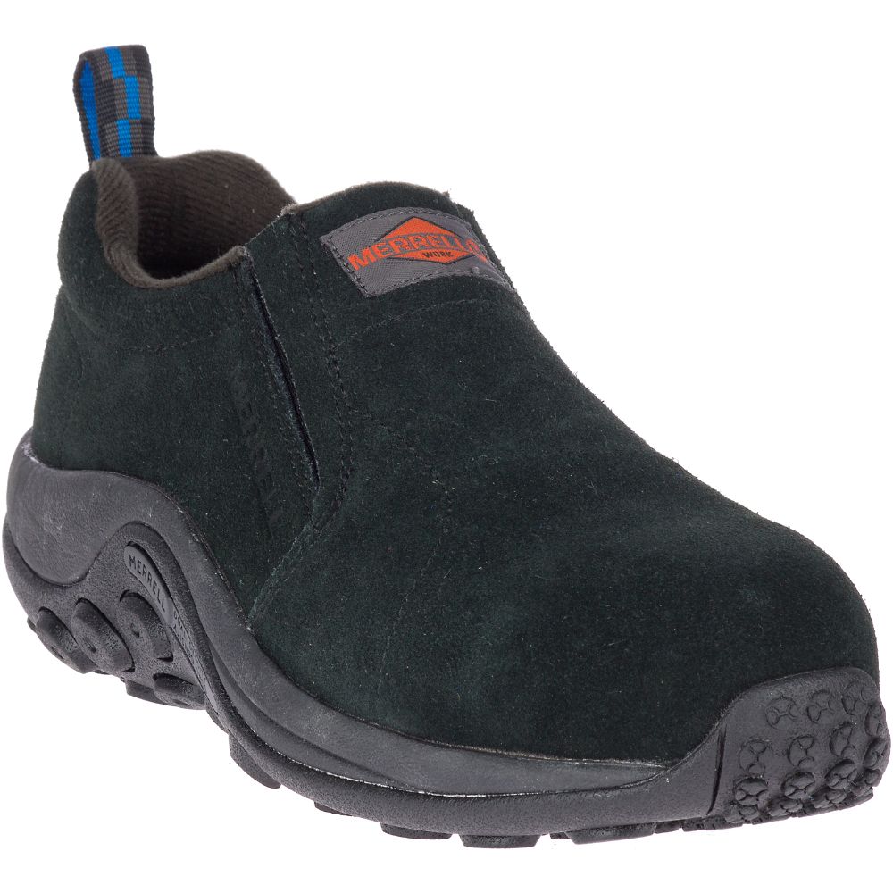 Merrell Jungle Moc Alloy Toe Munkacipő Férfi Fekete | ME0567-HU