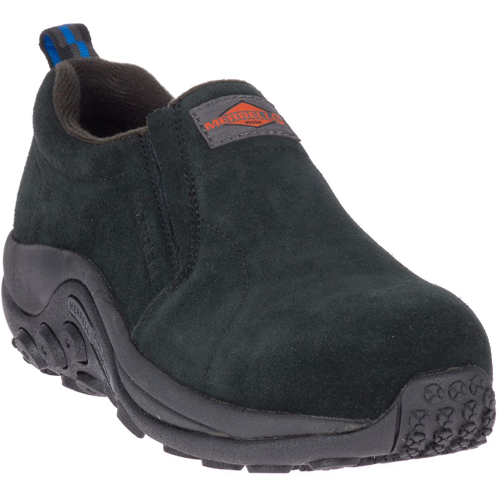 Merrell Jungle Moc Alloy Toe Slip On Női Fekete | ME0980-HU