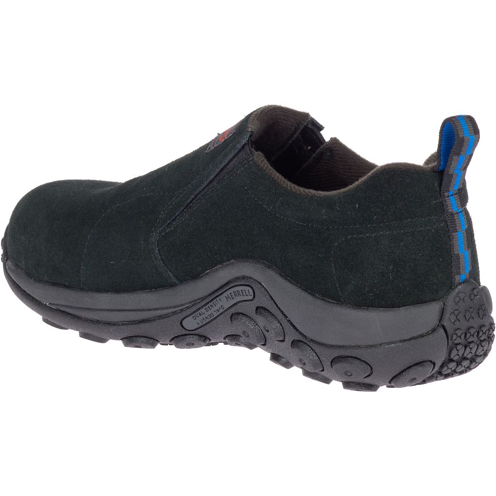 Merrell Jungle Moc Alloy Toe Wide Width Munkacipő Férfi Fekete | ME0568-HU