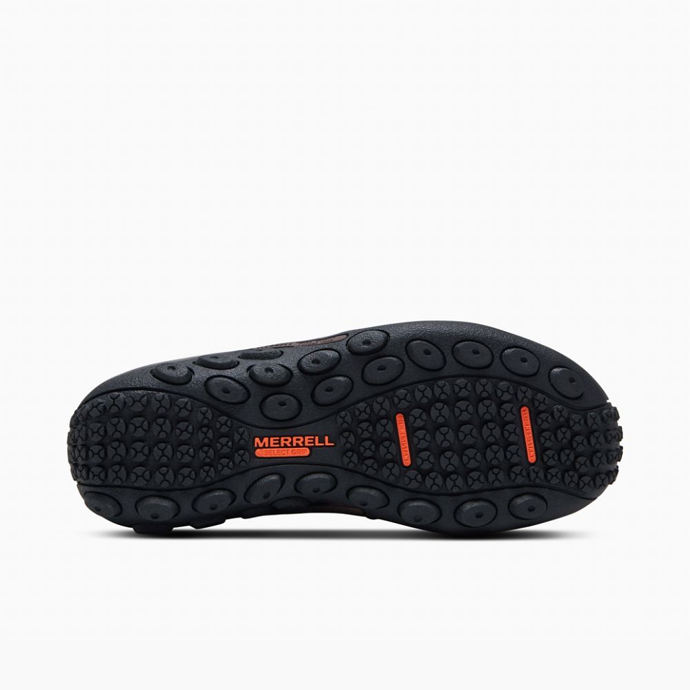 Merrell Jungle Moc Leather SR Slip On Női Kávé | ME0984-HU