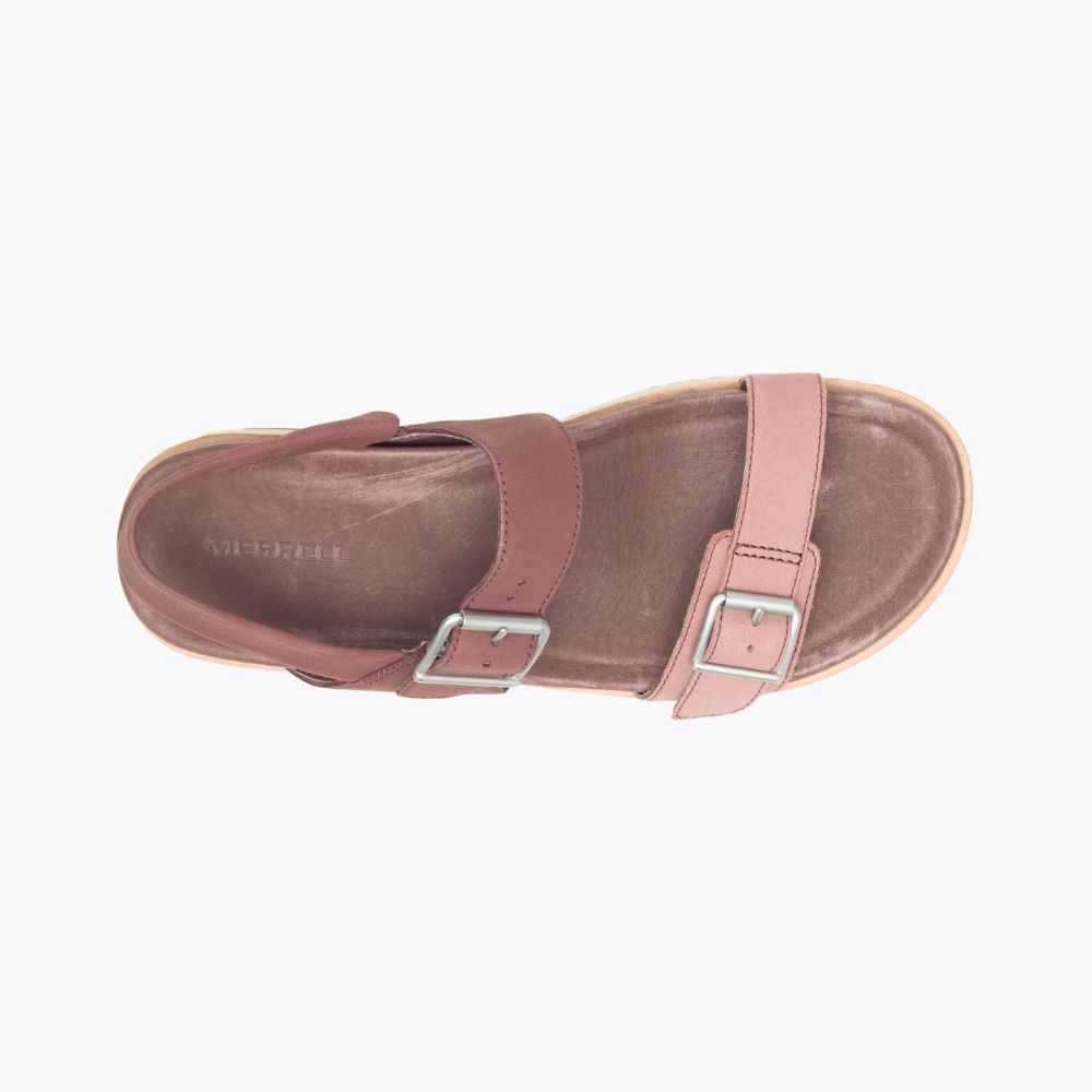 Merrell Juno Buckle Backstrap Szandál Női Rózsaszín | ME0755-HU