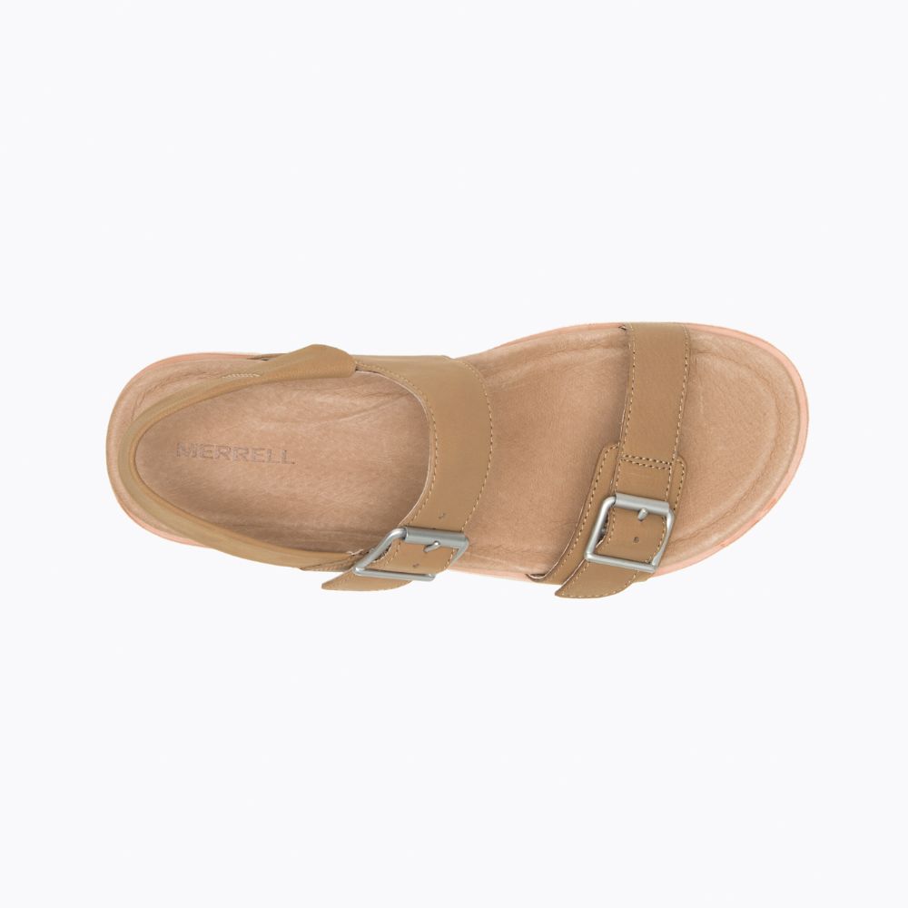 Merrell Juno Buckle Backstrap Szandál Női Barna | ME0756-HU