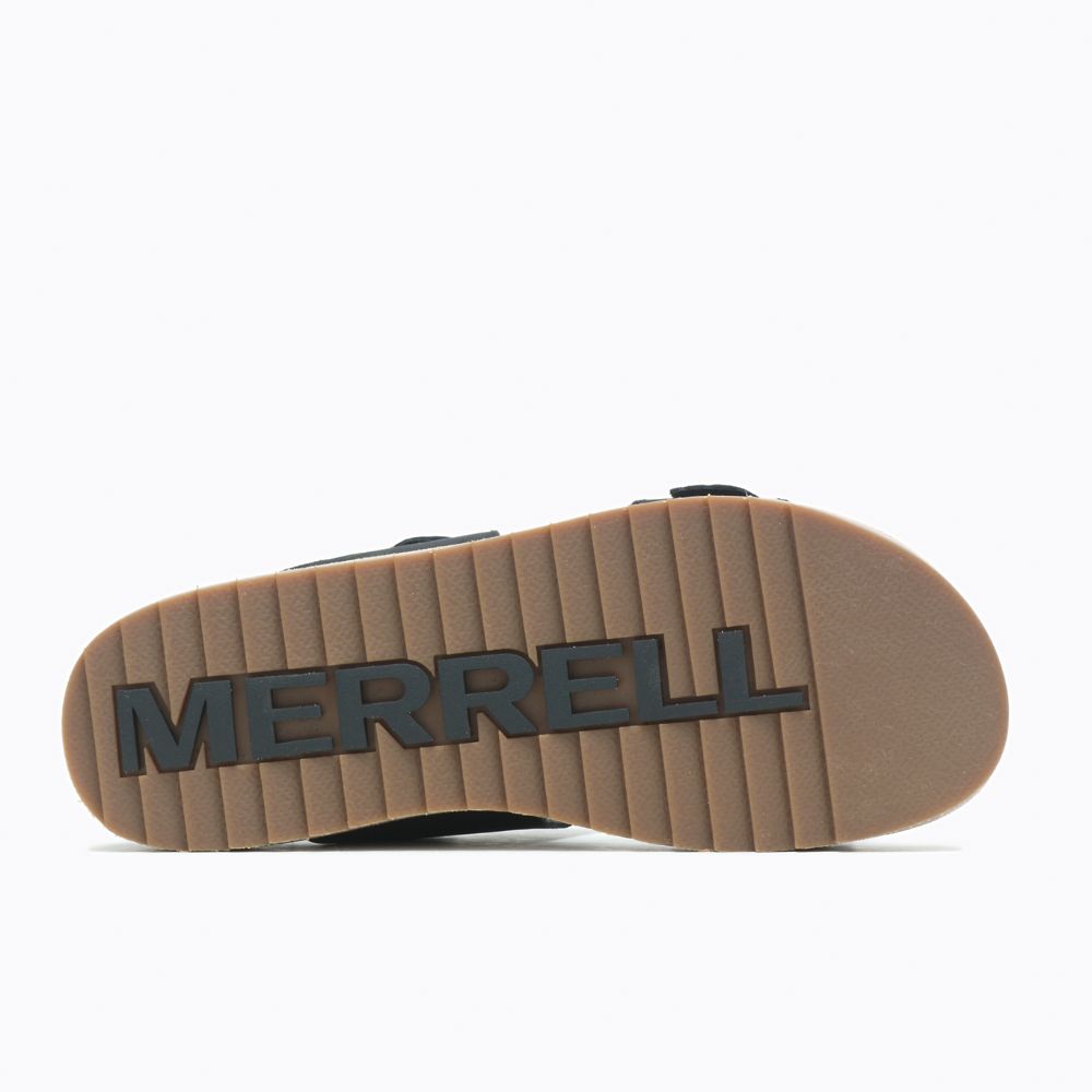 Merrell Juno Buckle Backstrap Szandál Női Fekete | ME0758-HU