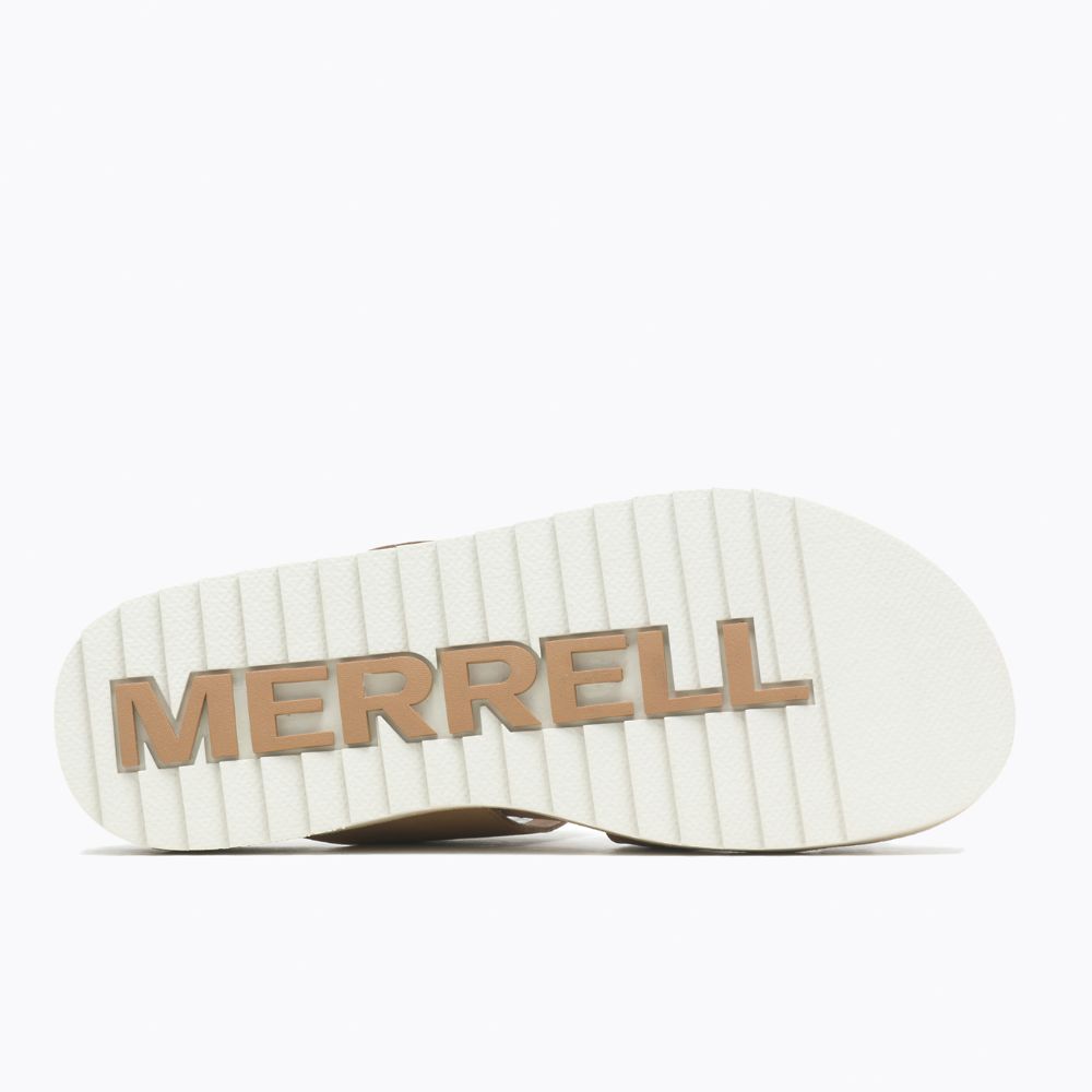 Merrell Juno Buckle Slide Szandál Női Barna | ME0761-HU