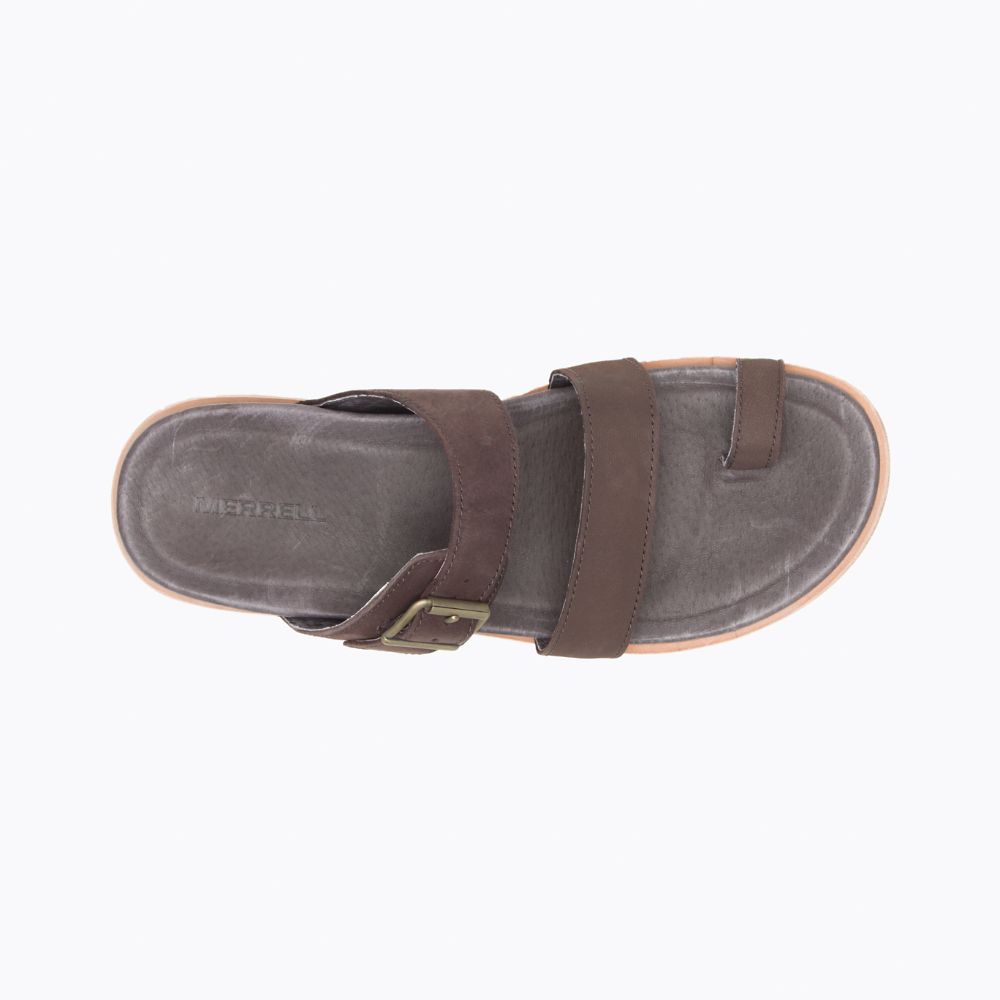 Merrell Juno Buckle Slide Szandál Női Kávé | ME0760-HU