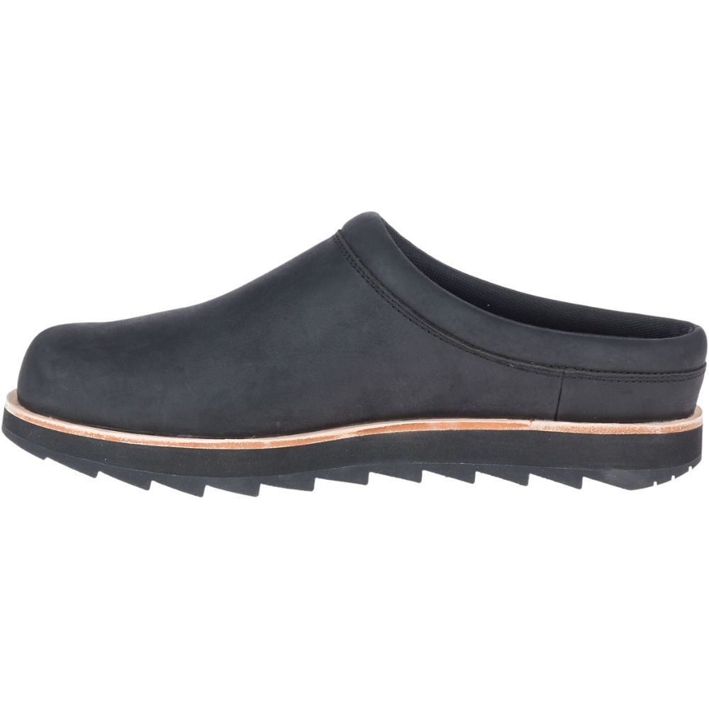 Merrell Juno Clog Leather Cipő Férfi Fekete | ME0235-HU