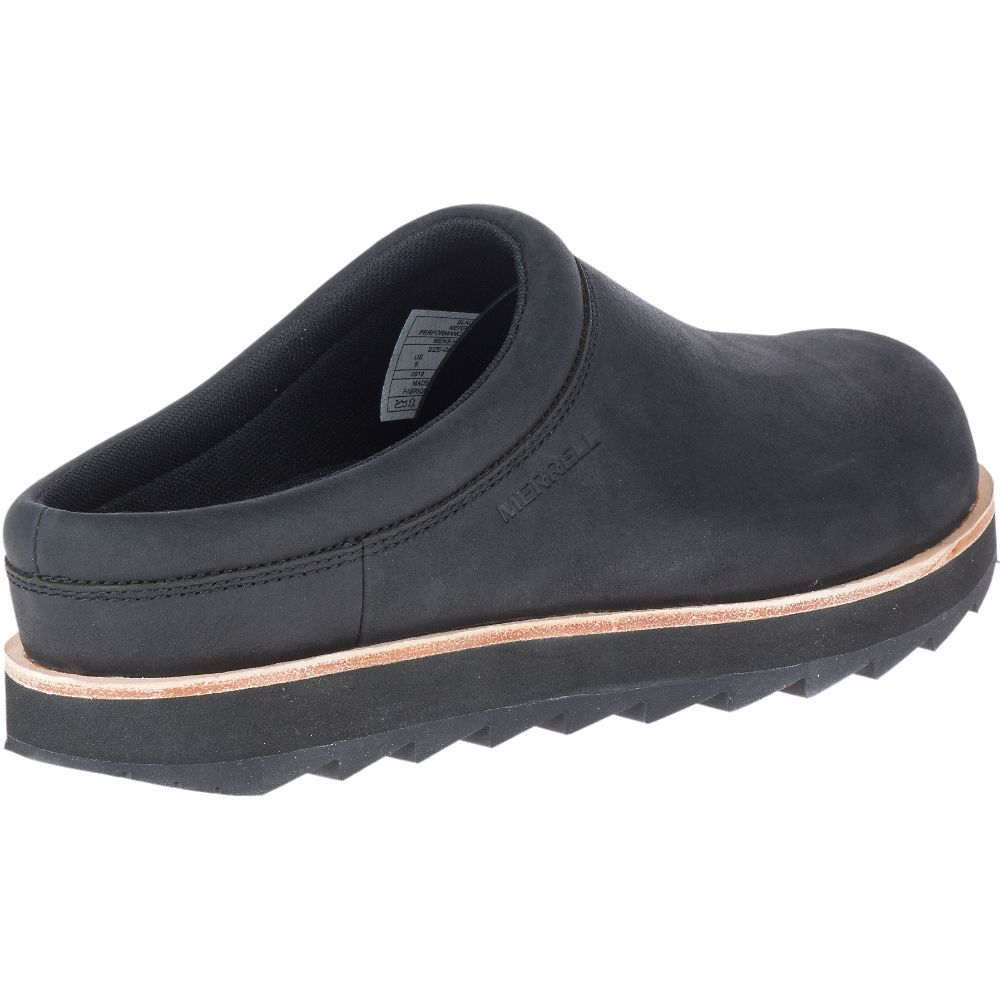 Merrell Juno Clog Leather Cipő Férfi Fekete | ME0235-HU