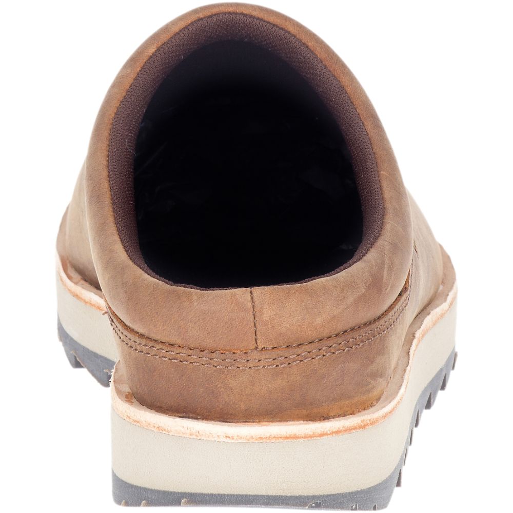 Merrell Juno Clog Leather Cipő Férfi Kávé | ME0236-HU